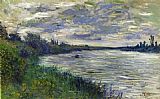The Seine near Vetheuil Stormy Weather by Claude Monet